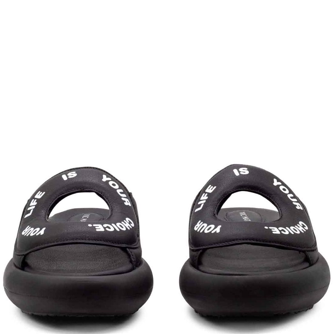 Кожаные шлепанцы