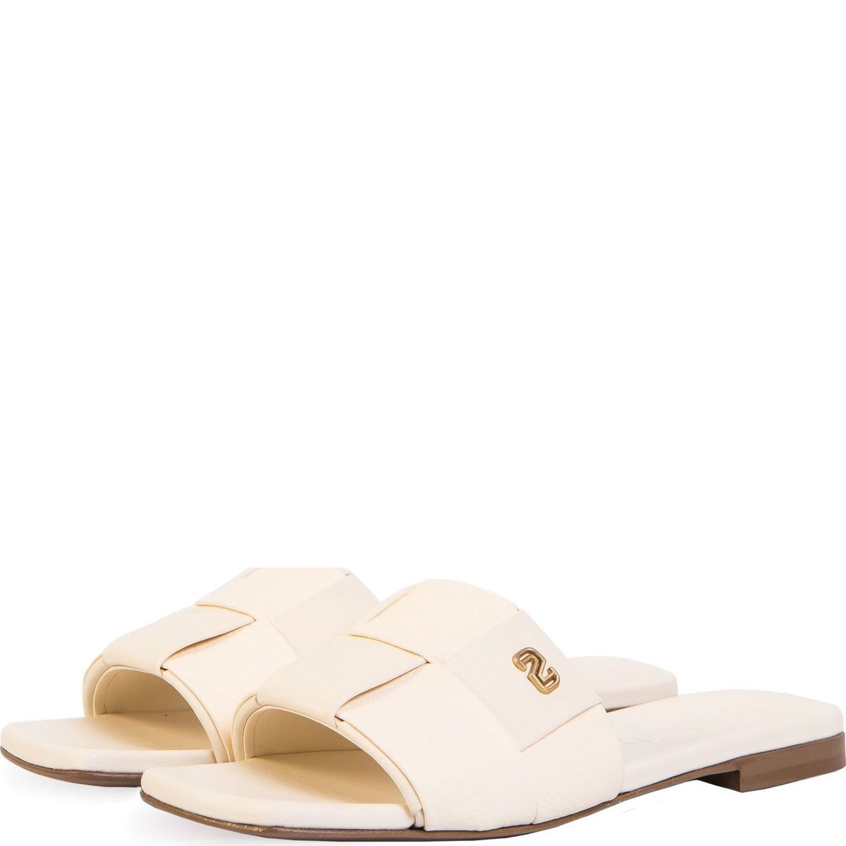 Кожаные шлепанцы