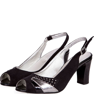 Замшевые босоножки